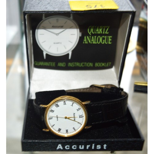 175 - Boxed Accurist Quartz Analogue Wrist Watch