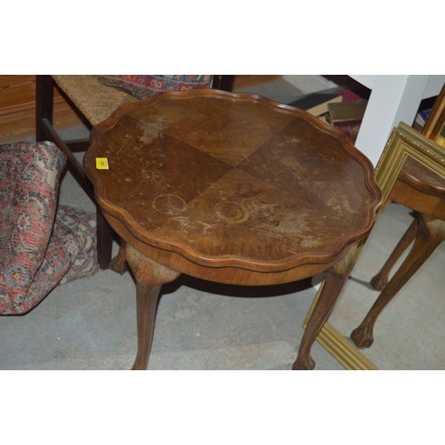 225 - Occasional Table having Irregular Shaped, Pie-Crust Top, and Ball and Claw Feet