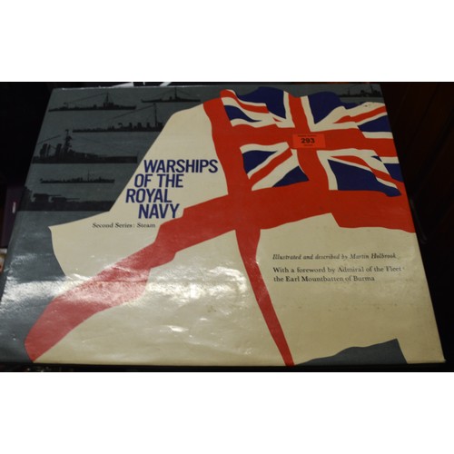 92 - Large Landscape Format Hardback Book with Dust Jacket entitled WARSHIPS OF THE ROYAL NAVY Second Ser... 