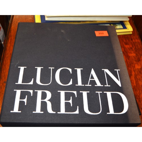 107 - A Large Format Clothbound Hardback Slipcased LUCIAN FRUED ART BOOK. some fading TO Slipcase. First E... 