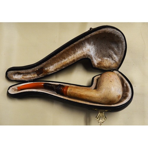 286 - Cased Merschaum  Pipe