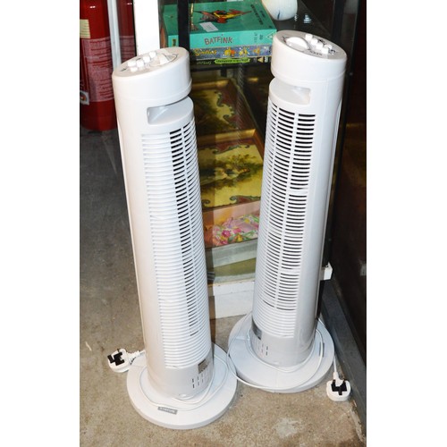 253 - Two Status D29 Tower Fans (1PKB)