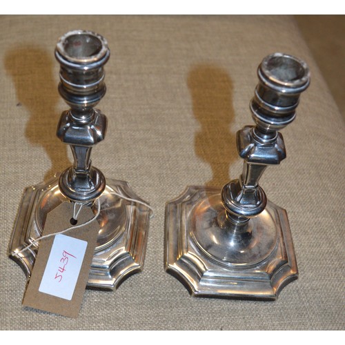 296 - Pair of Silver (Birmingham 1982 Hallmark) Candle Sticks (630 Grams)