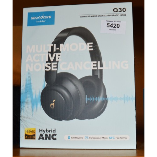 160 - Boxed Soundcore (Anker) Wireless Noise Cancelling Headphones