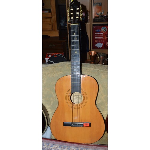 200 - A Spanish classical acoustic Guitar made by Burswood. model number JC390F