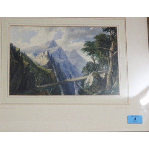 4 - Framed, Mounted, and Glazed Watercolour Signed by F. H. Henshaw - 