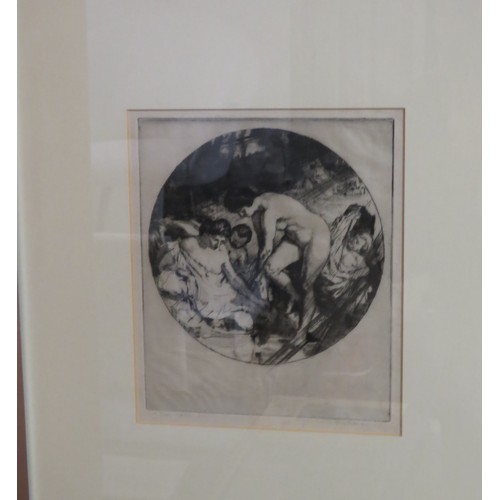 20 - Framed, Mounted, and Glazed, Etching (1st State of 3 Proof) - Signature is Faint, but possibly W. St... 