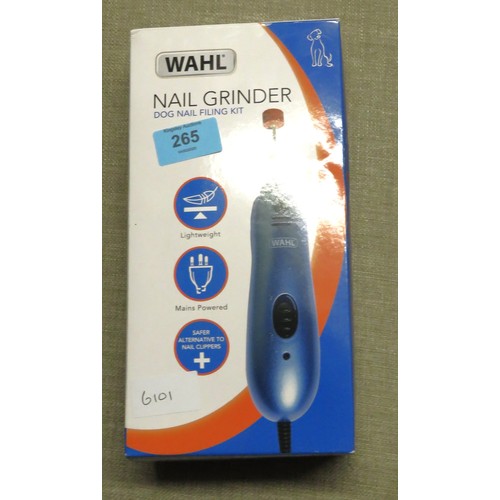 265 - A Boxed as new Wahl Dog Nail Grinder -Nail Filing kit