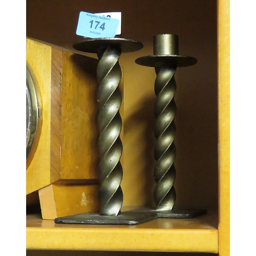 174 - Pair of Brass Candlesticks