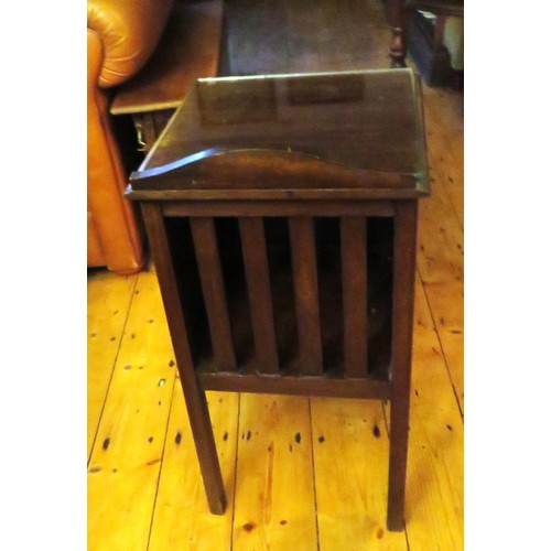 194 - Victorian Glass Topped Dark Oak Pot Cupboard