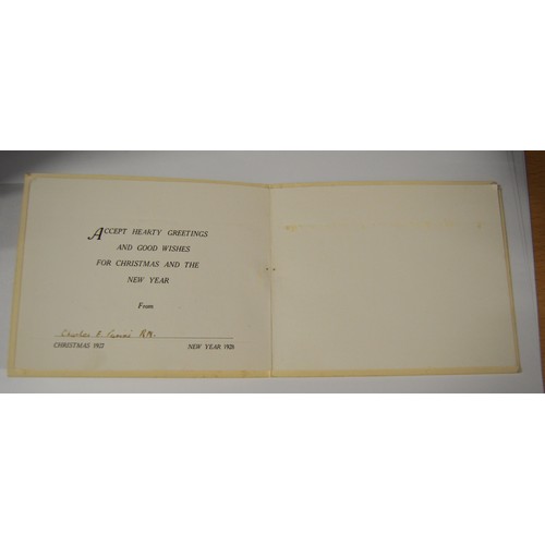 1 - 1927 Christmas & New Year Greetings Card from HMS Hood