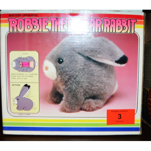Robbie The Lop-Eared Rabbit, Battery Operated Boxed Toy