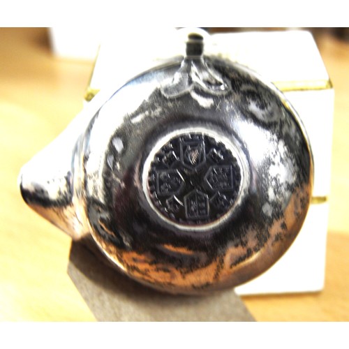 5 - An 18th Century Silver Punch Ladle (1787) with silver shilling centre with a Whalebone Handle