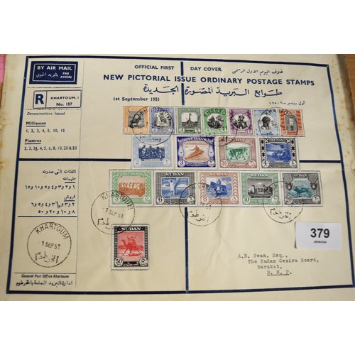 The Anglo/Egyptian Protectorate of Sudan. First Day Cover for the 1951 ...