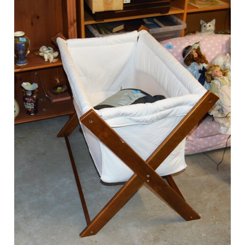 Wood Framed, Fabric Body Folding Crib