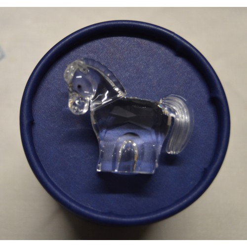 1 - Boxed Swarovski Chinese Zodiac Horse (new)  Certificate