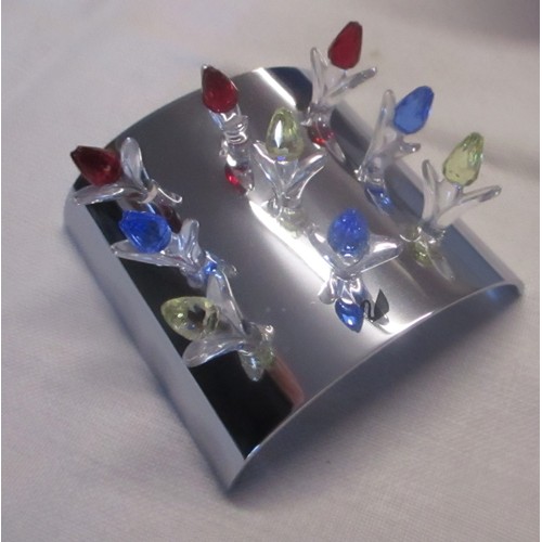 23 - Boxed Swarovski Flower Bridge