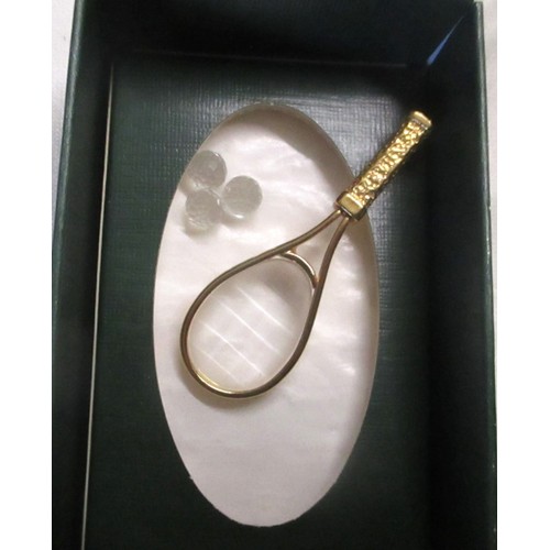 82 - Swarovski Tennis Racquet Boxed (VGC)