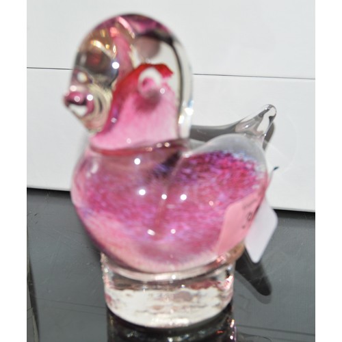 54 - Pink Paperweight in Bird Form
