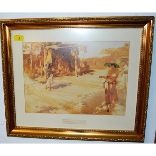 27 - Framed Russell Flint Print (1880 - 1969) 