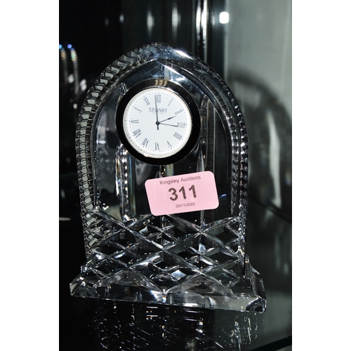 257 - Stuart Crystal Clock