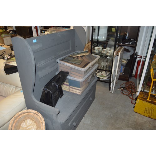 263 - Grey Painted Settle