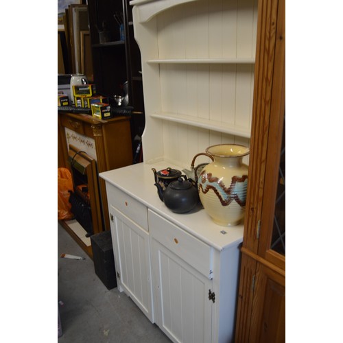 291 - Four Shelf White Painted Kitchen Dresser