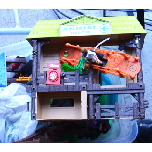 75 - A Selection of Playmobile Zoo Themed Toys including a Quantity of Animals, Figures and an Animal Cli... 