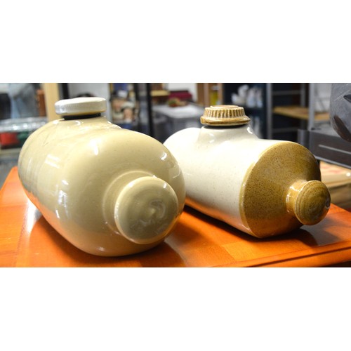 101 - Two Stoneware Hot Water Bottles