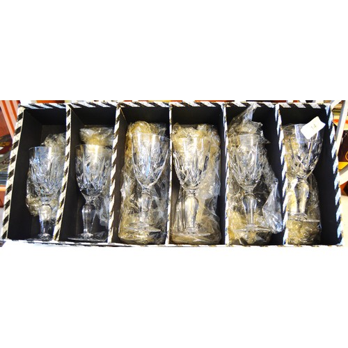 112 - Box of Six Edinburgh Crystal Wine Goblets