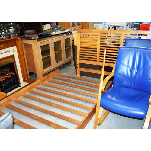 103 - Slatted Beechwood Double Bed