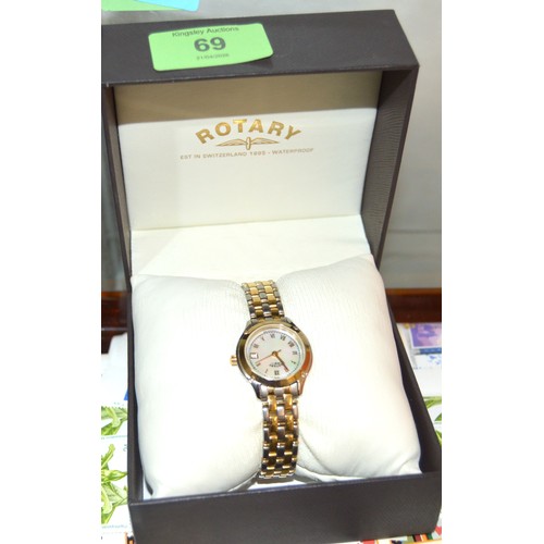 69 - Ladies' Rotary Wristwatch in Case