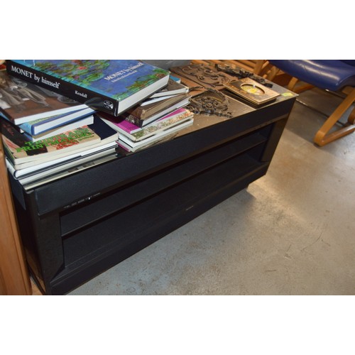 77 - Ebonised Glossy Top Media Unit