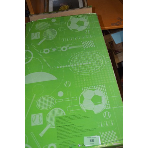 86 - Boxed Penalty Shootout Pinball Game, Battery Operated, in Original Box, Good Working Order