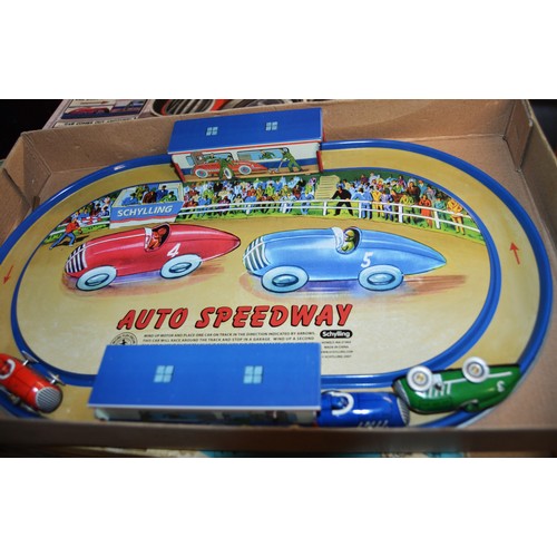 114 - Schylling Clockwork 'Auto Speeding', Boxed, Very Good Condition- Two Photographs