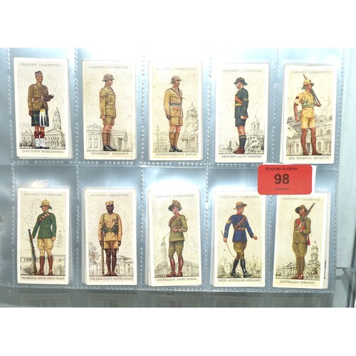 players cigarette cards military uniforms of the british empire overseas John Player & Sons `British & Early 1900s SET of 50