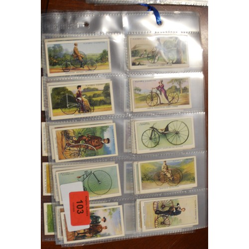 cycling cigarette cards John Player & Sons card album on the history of from 1839 to 1939 Stock Photo Ogden's Famous Dirt-Track Riders Cigarette