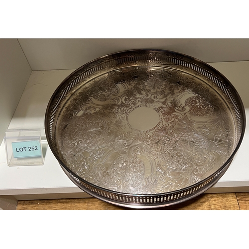 252 - Silver plate tray