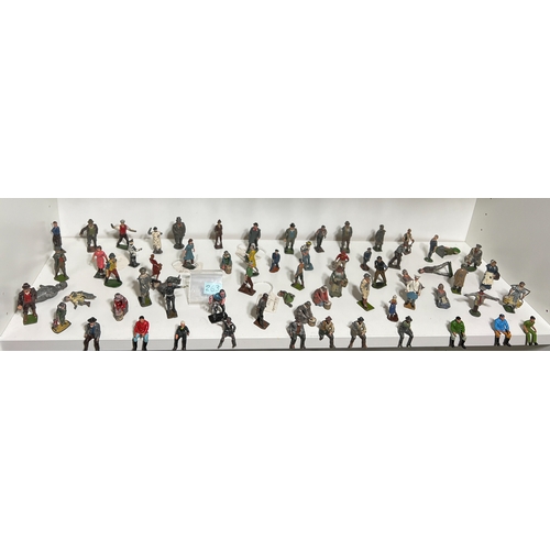 263 - Collection of early metal figurines/toys