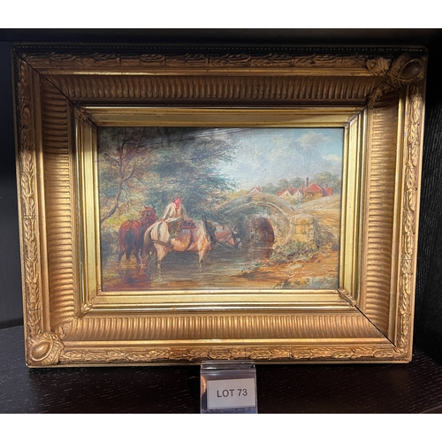 73 - Oil painting in gilt frame