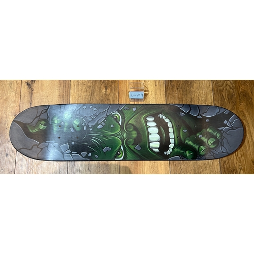 109 - hand painted skateboard