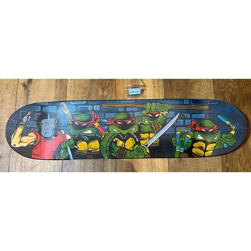 110 - hand painted skateboard