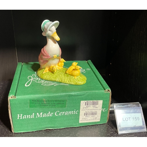 159 - Large boxed John Beswick figure of “Jemima and ducklings”