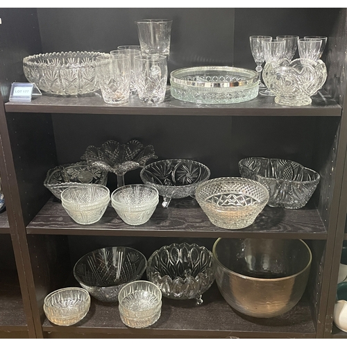 177 - Large collection of cut and crystal glass