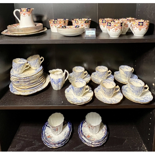 24 - Collection of early/antique tea sets