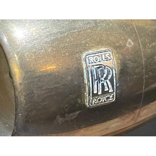 22 - Rare model of a Rolls-Royce engine stamped and mounted on a wooden base with brass presentation plaq... 