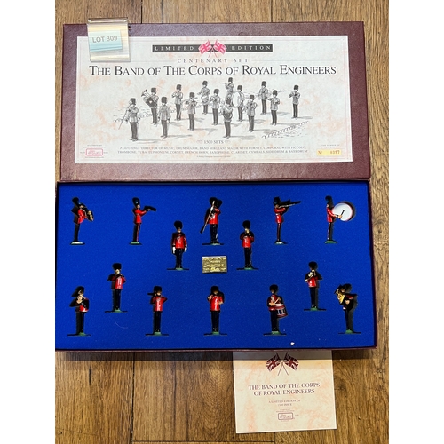 309 - Britains complete boxed Limited edition century  set the band of the corpse of Royal engineers 14 ha... 