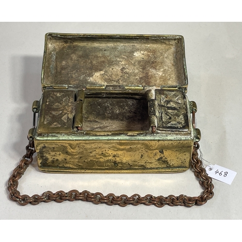 468 - Rare 18/19th century Philippines betel nut box believed to be from Mindanao. The betel nut also know... 