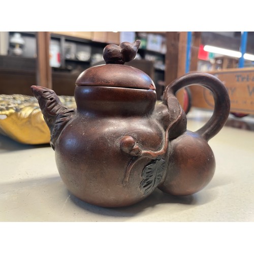 416 - 4x early Chinese terracotta teapots