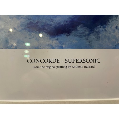 343A - Limited edition framed print of Concorde titled 